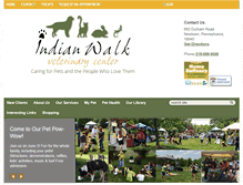 Tablet Screenshot of indianwalkvet.com